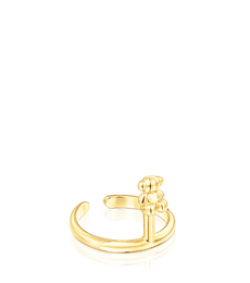 Tous Claws anillo oso con baño de oro 18 kt sobre plata