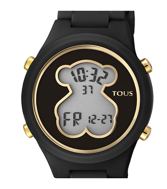 Reloj Tous digital D-Bear con correa negra