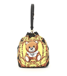 Cartera Moschino Teddy Scarf Printed Bucket Original