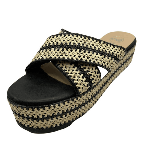 Zuecos De Mujer Exe Shoes Modelo 8896 Raffia