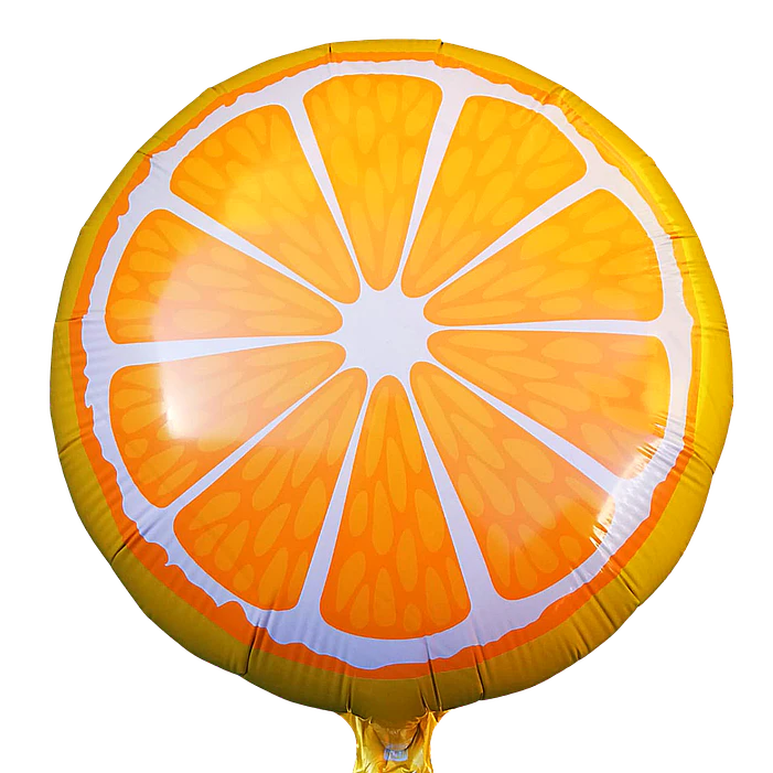 12 Globos Frutales Metálicos 45 cm 2