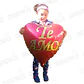 12 Globos Frases de Amor 60 cm - Miniatura 1