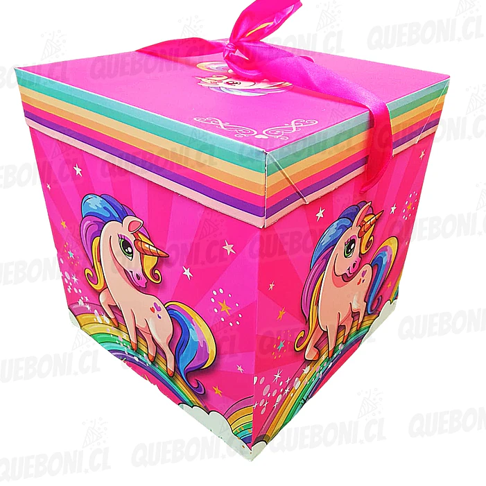 12 Cajas unicornios 15 cm (4 diseños) 6