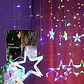 Cenefa o cascada estrella luces de Navidad Led 3 metros ( multicolor o luz cálida ) - Miniatura 3