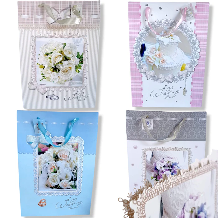 Bolsas de regalo Boda Matrimonio Aniversario Premium grandes 41 cm 1