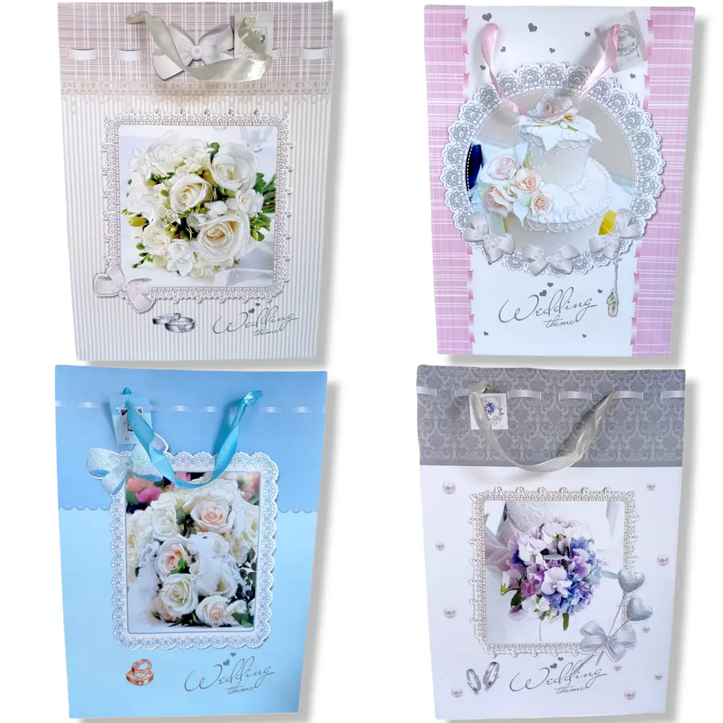 Bolsas de regalo Boda Matrimonio Aniversario Premium grandes 41 cm 2