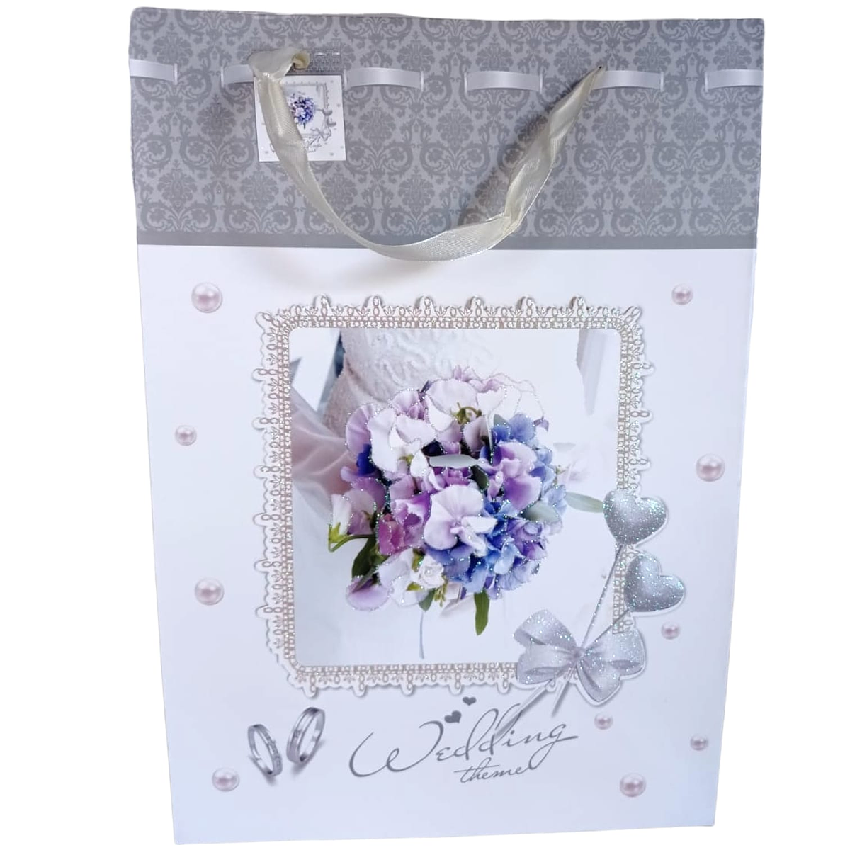 1 Pezzo Borse Regalo Di Grandi Dimensioni Personalizzate Per Matrimoni - Foto 3