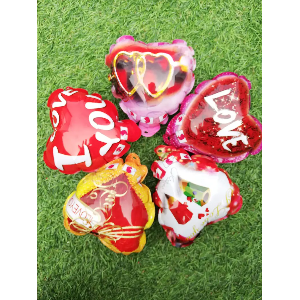 50 Globos amor auto-inflado 15 cm 1
