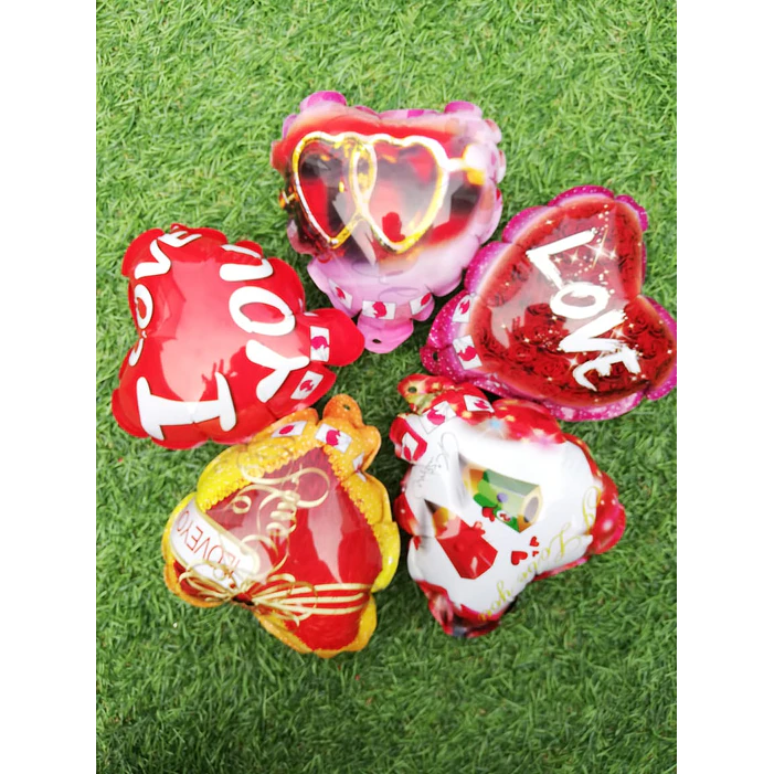 50 Globos amor auto-inflado 15 cm 1