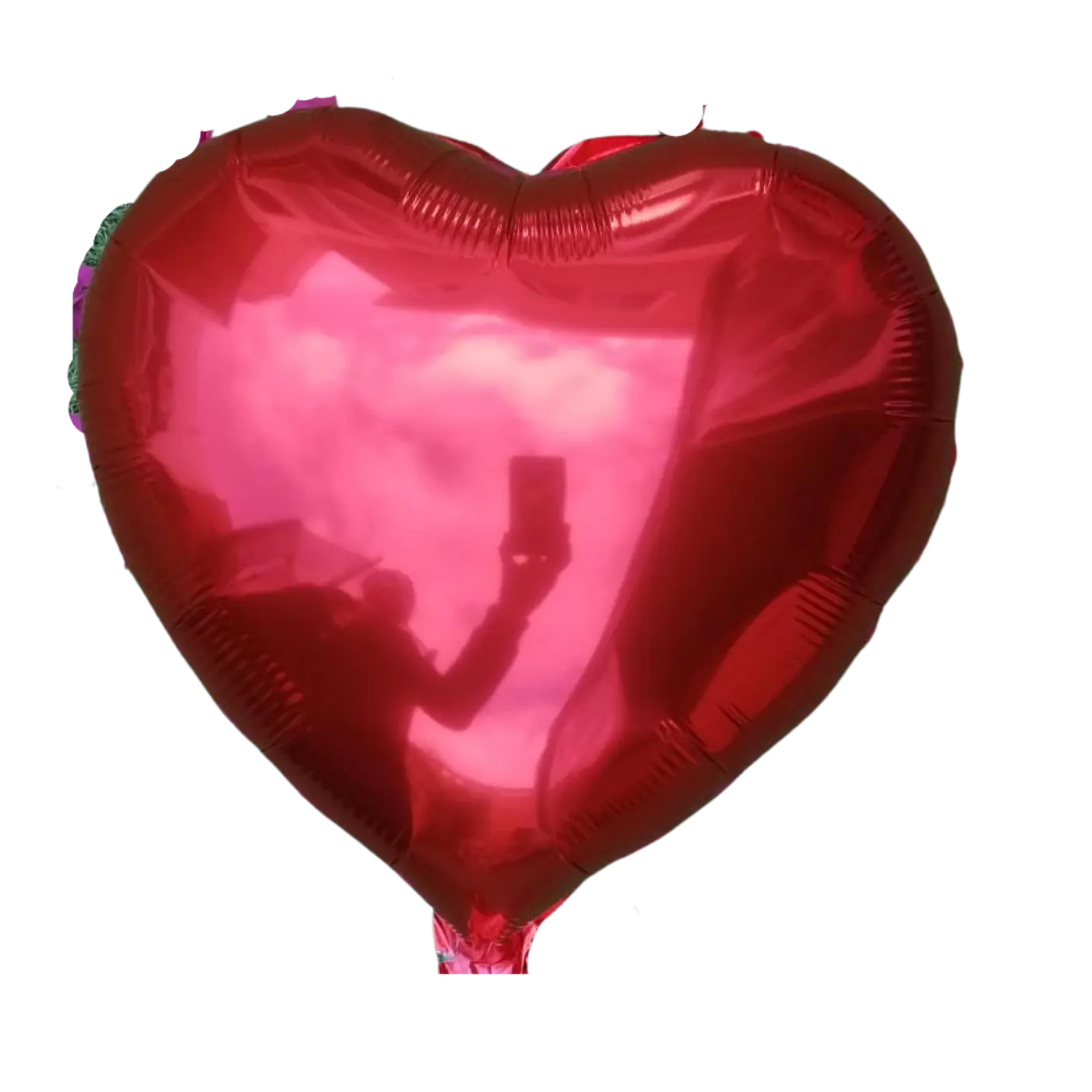 Set 24 Globos Amor Corazón Liso Y Corazón Hueco c/varas  2