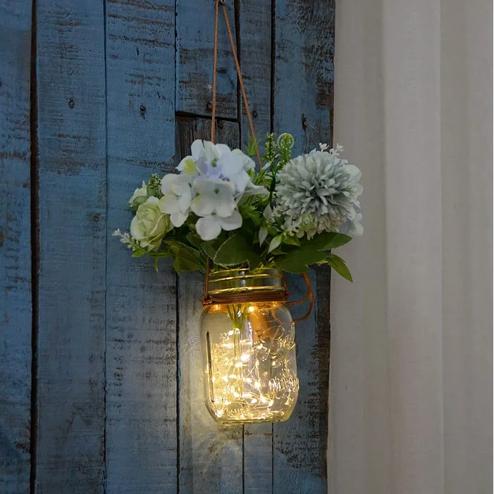 Corcho luces led alambre decoración 4