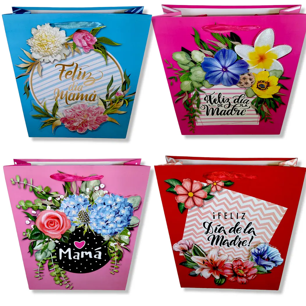 Set 12 Bolsas Premium 3D Día de la Madre 40 cm   1