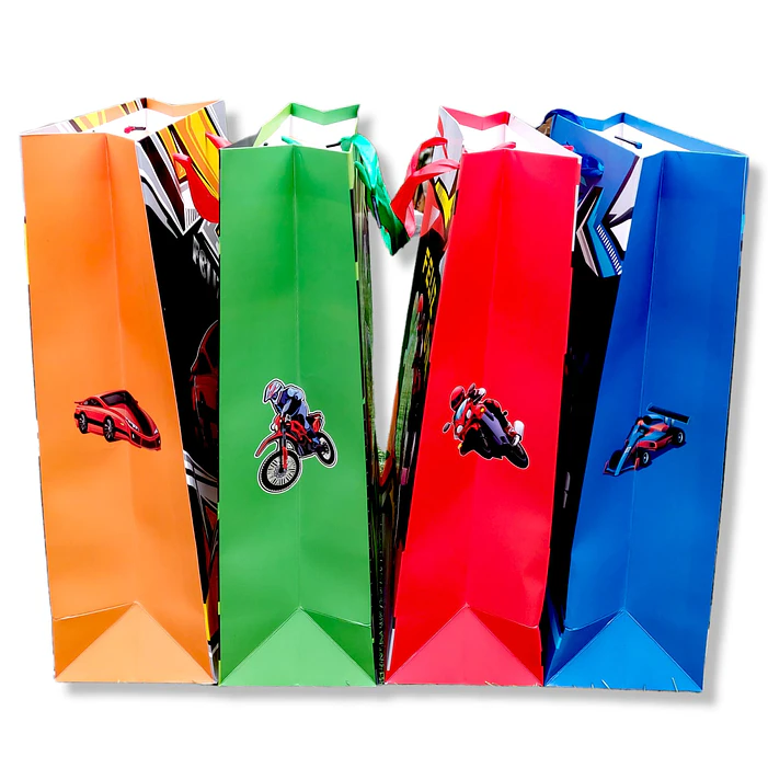 12 Bolsas de Regalos Premium 3D Feliz Día 40 cm  2