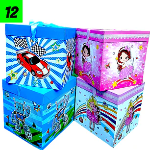 12 Cajas unicornios 15 cm (4 diseños)
