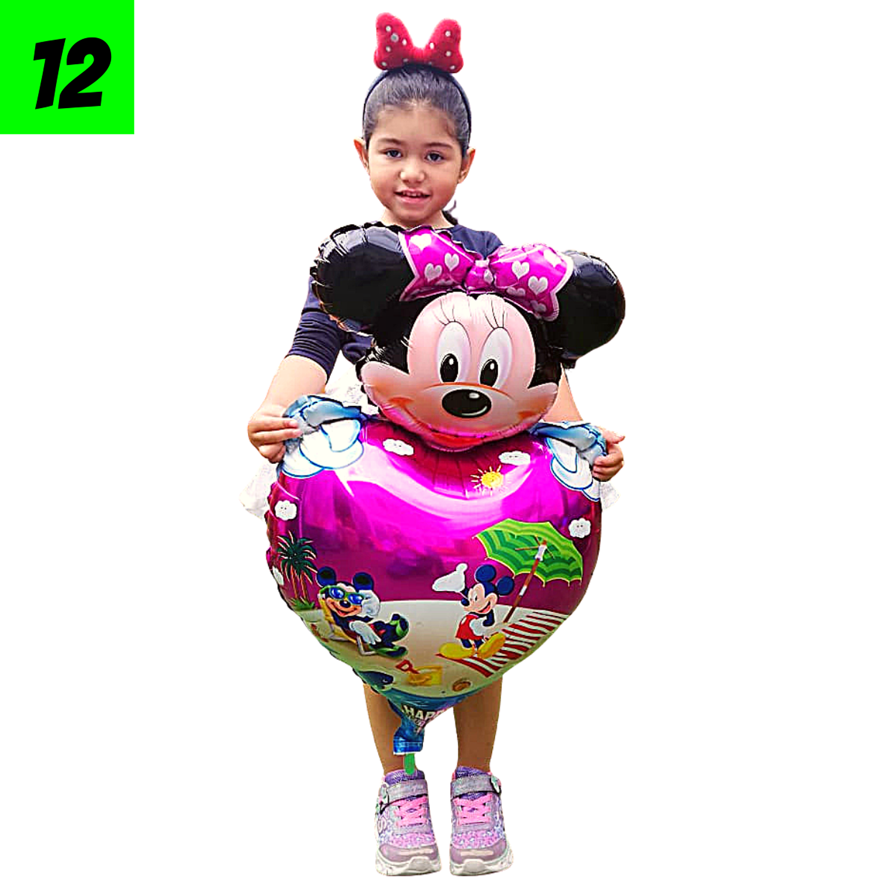 12 Globos Minnie Mouse 65 cm