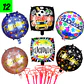 12 Globos Felicidades o Feliz Dia (Import.) - Miniatura 2