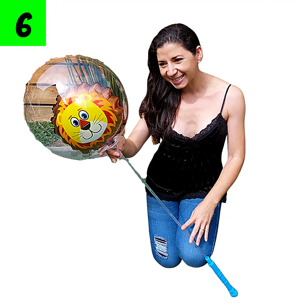 6 Globos Burbujas Led Doble Animales 1.20 Mt  4