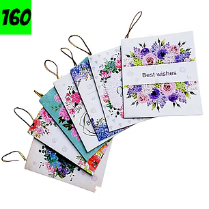 Cartón 160 Tarjetas De Saludo