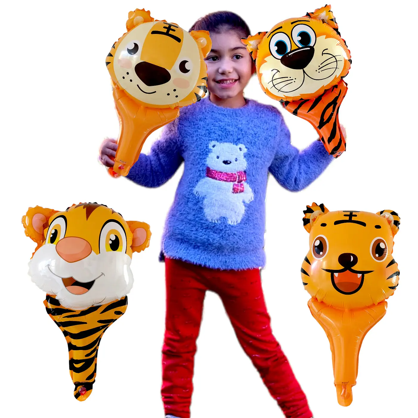 12 Globos mazo animales 42 cm 2