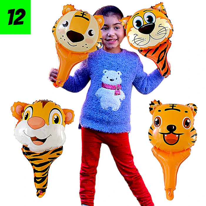 12 Globos mazo animales 42 cm 1