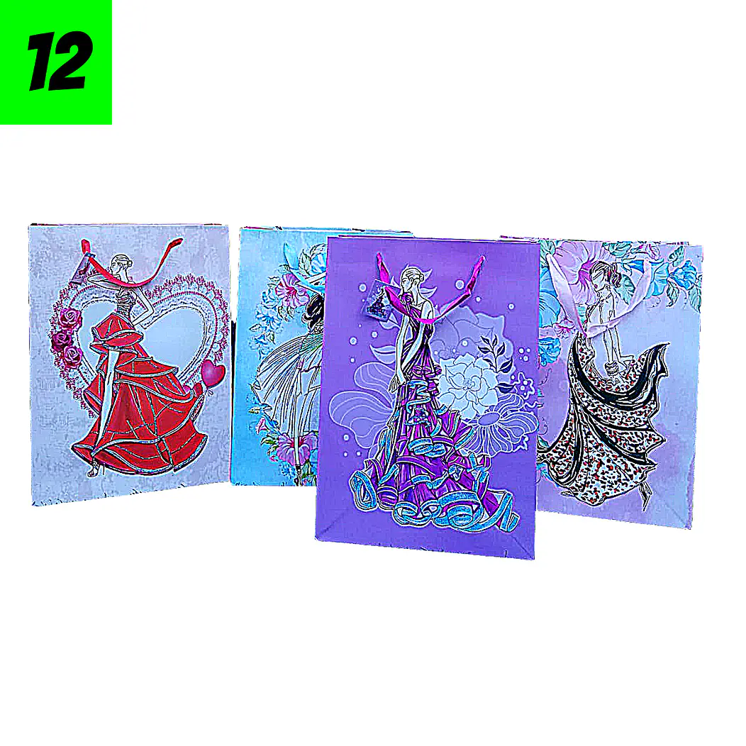 12 Bolsas de Vestuario Mujer 40 cm 1