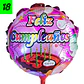 18 Globos Cumpleaños 20 cm - Miniatura 2