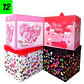 12 Cajas Diseños Corazones mini 22 cm  - Miniatura 6