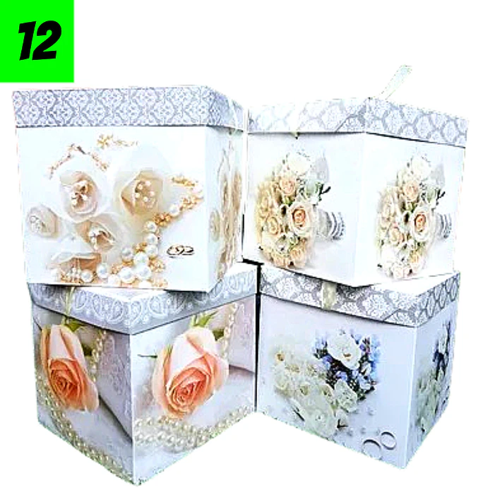 12 Cajas Aniversario 22 cm 1