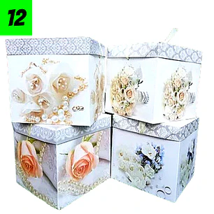 12 Cajas Aniversario 22 cm