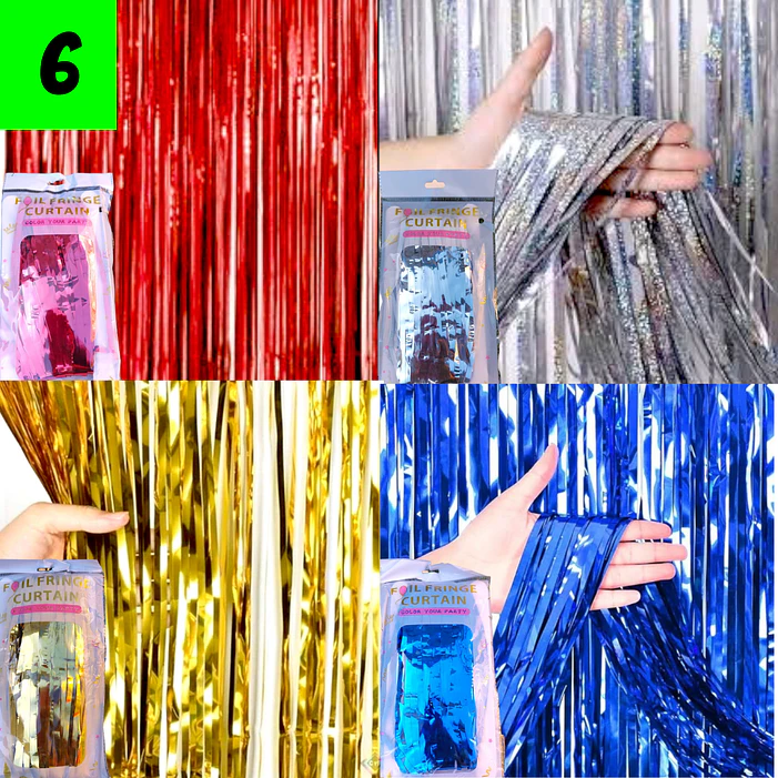 Set 6 Cortinas de Cumpleaños  1