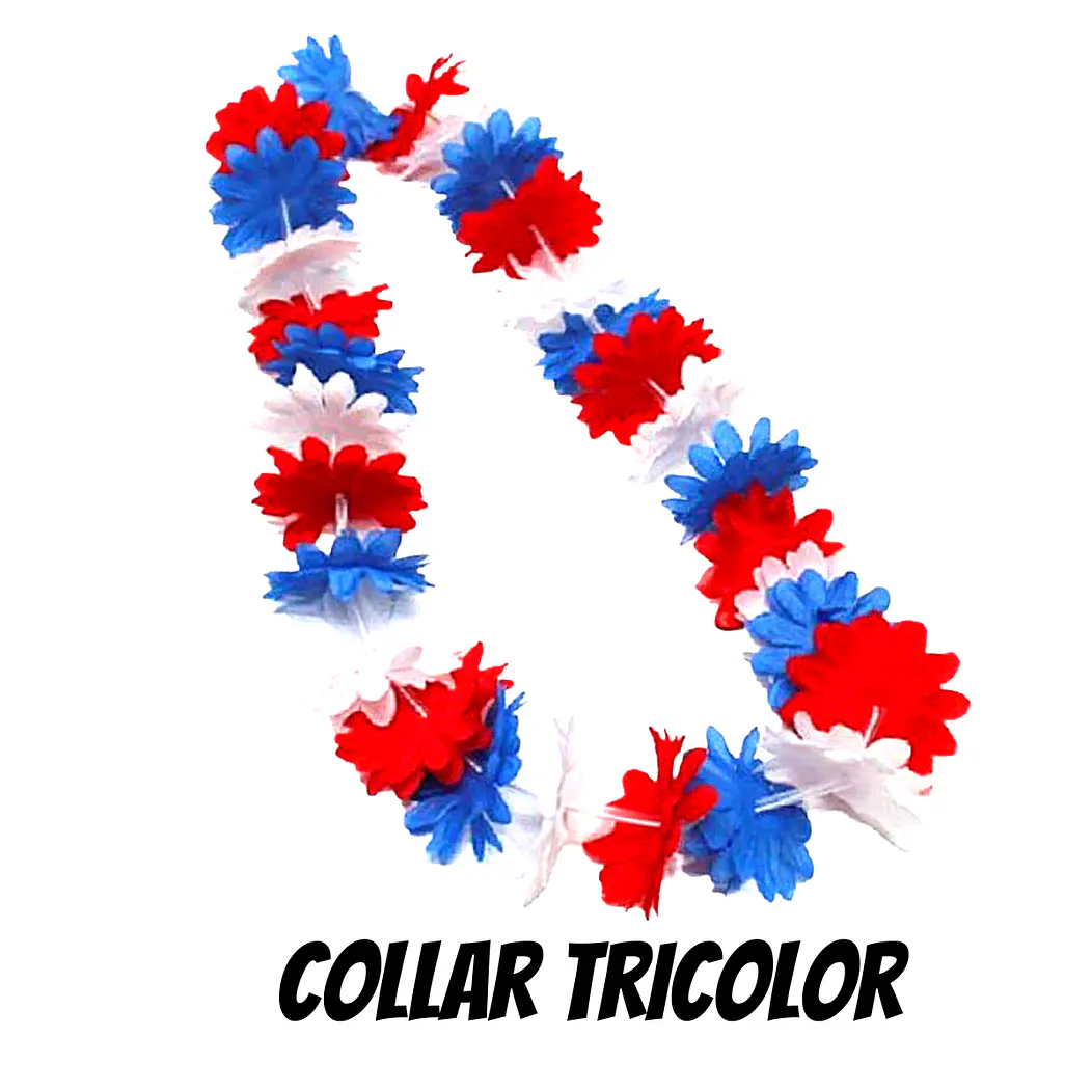 12 Collares tricolor fiestas patrias 2