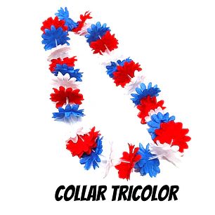 12 Collares tricolor fiestas patrias
