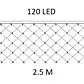 Luz Cascada Cenefa Luces Navidad 120 Led Malla - Miniatura 3