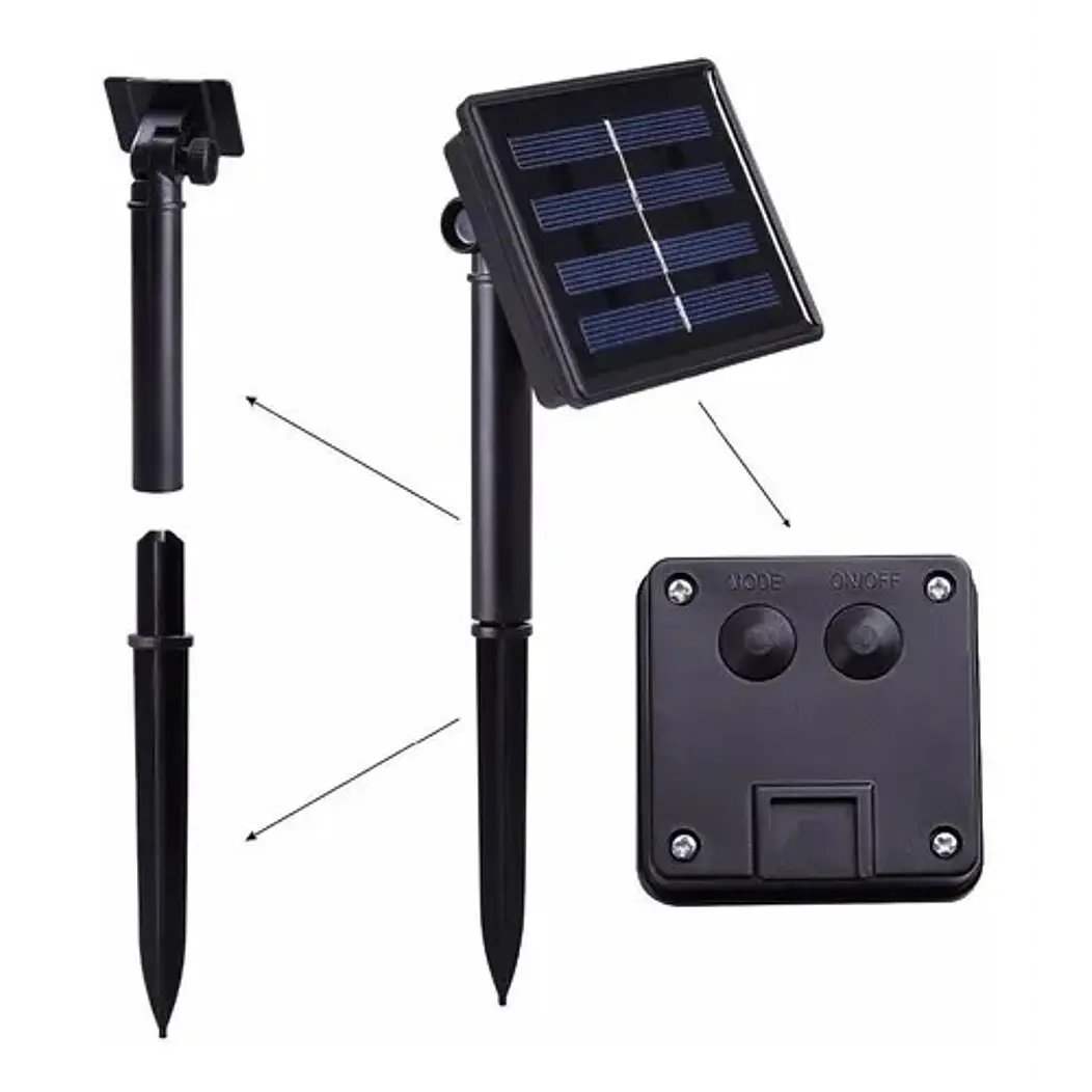 Luz solar estrellas 30 led 6mt 4