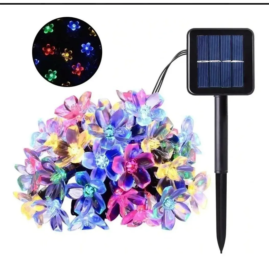 Luz Solar Flores 30 Led 6 Metros 2