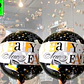 12 Globos happy new year 45 cm - Miniatura 1