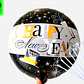 12 Globos happy new year 45 cm con varillas - Miniatura 2