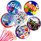 12 Globos Feliz Día 6 diseños NO INCLUYE VARAS  (Importacion) - Miniatura 2