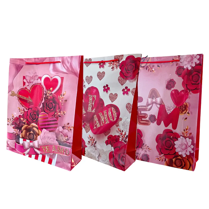 12 Bolsas Lisas Te Amo 40 cm 4