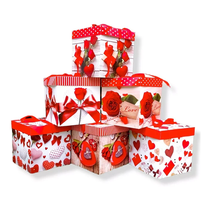 12 Cajas de regalos día del amor 22 cm 1