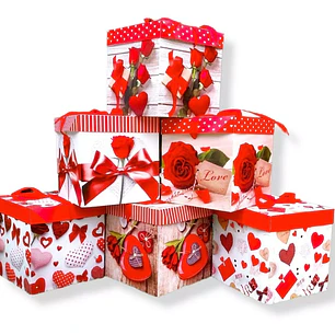 12 Cajas de regalos día del amor 22 cm