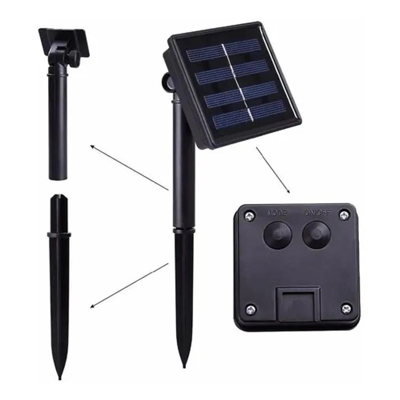 Luces Solar varitas 30 Led 6 mt 2