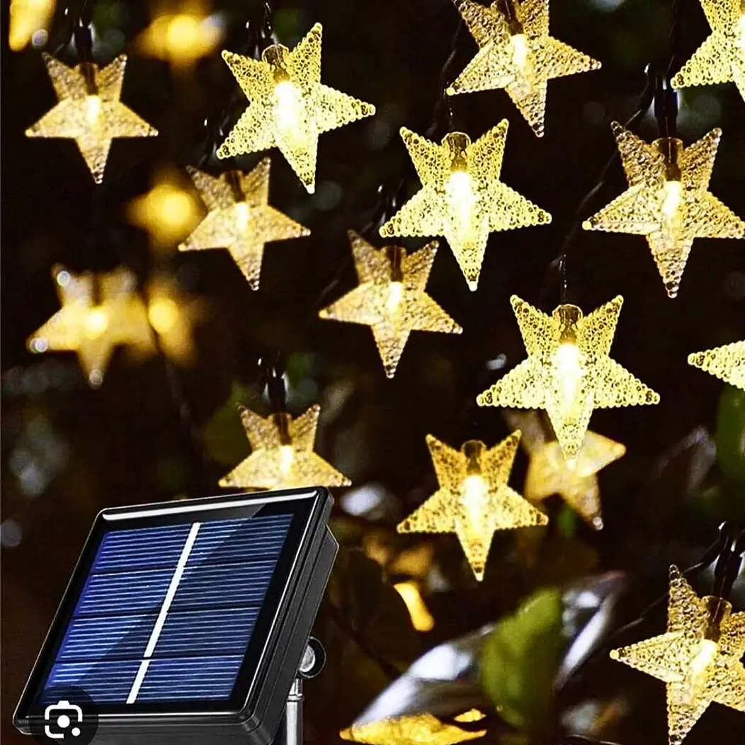 Luz solar estrellas 30 led 6mt 1