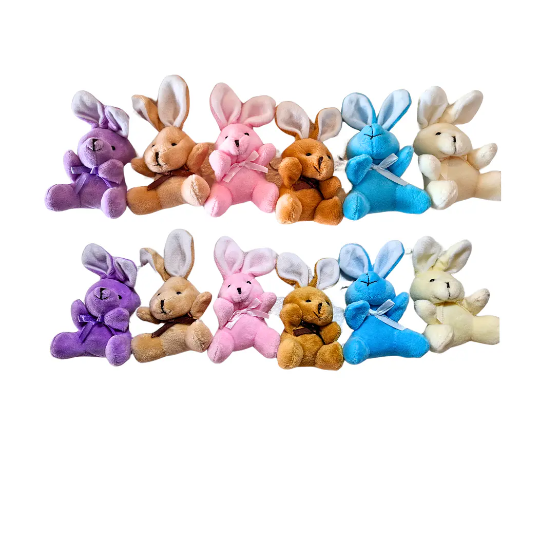 12 Llaveros de conejo de pascua 9