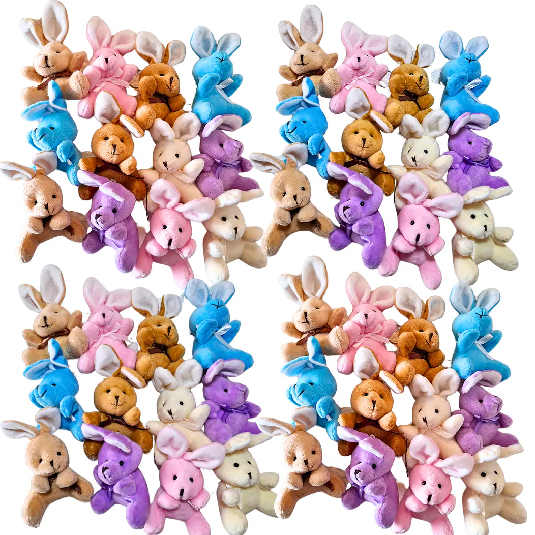 12 Llaveros de conejo de pascua 2