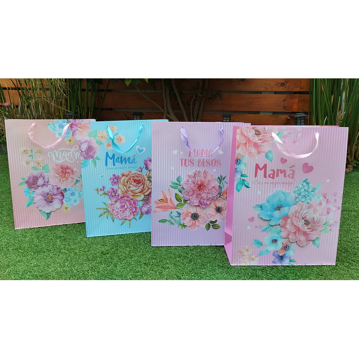12 Bolsas de Regalos Premium Dia de la Madre  40 cm 3