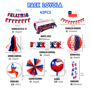Pack Decoración Fiestas Patrias Guatón Loyola