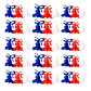 Pack 10 Guirnalda campana tricolor papel 2mt - Miniatura 1