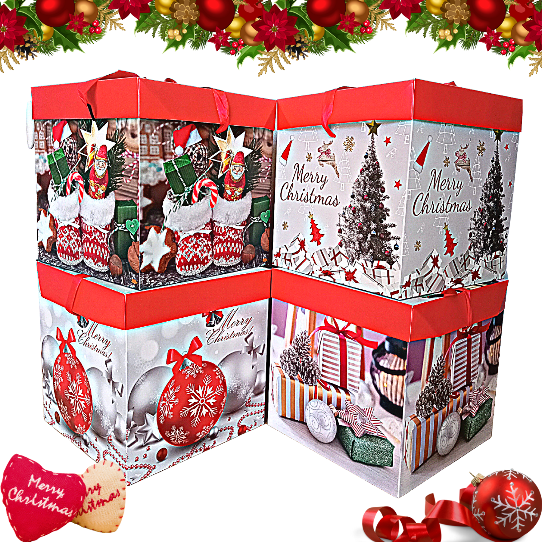 Cajas de Navidad 22cm (12pcs)