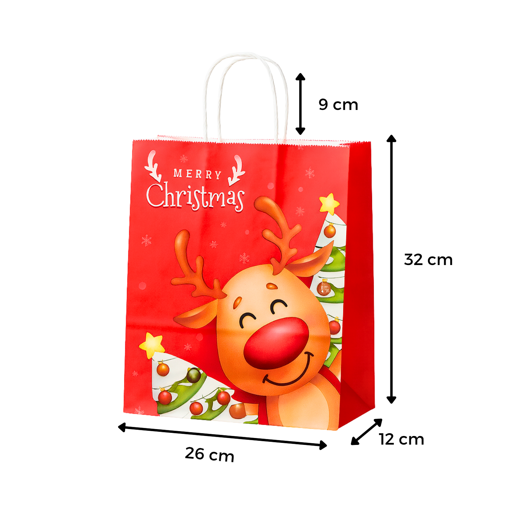 Bolsas navidad regalos 32cm (12pcs)